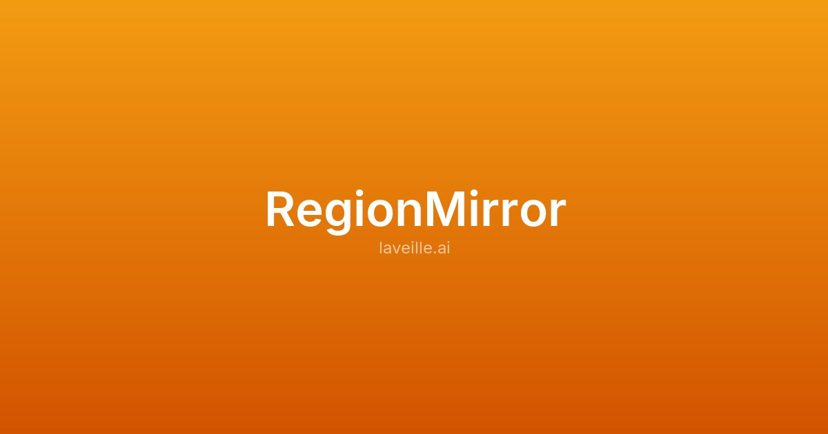 Capture d'écran de RegionMirror