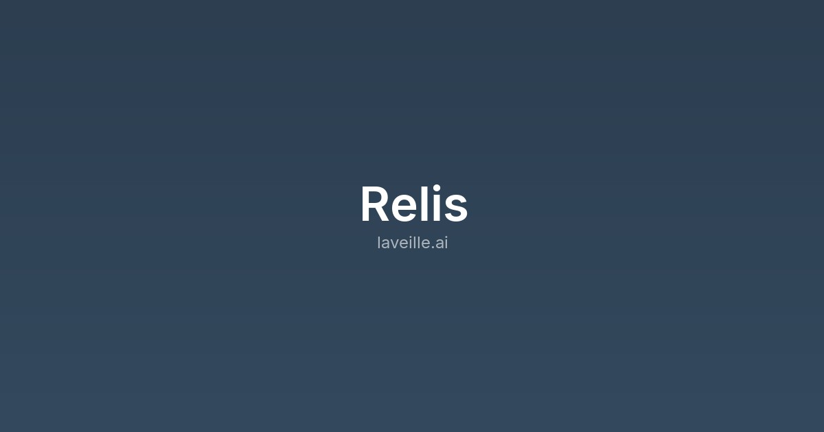 Capture d'écran de Relis