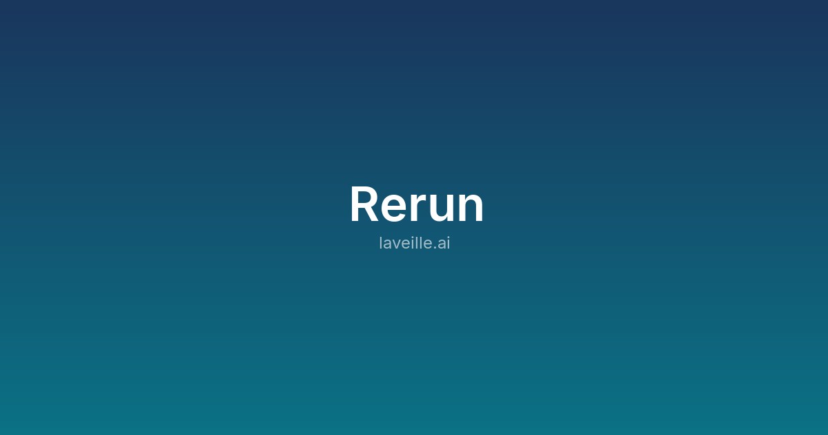 Capture d'écran de Rerun