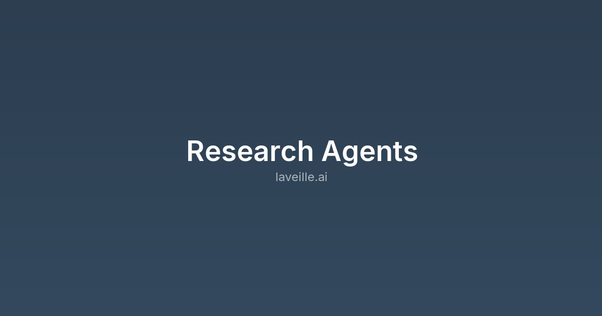 Capture d'écran de Research Agents