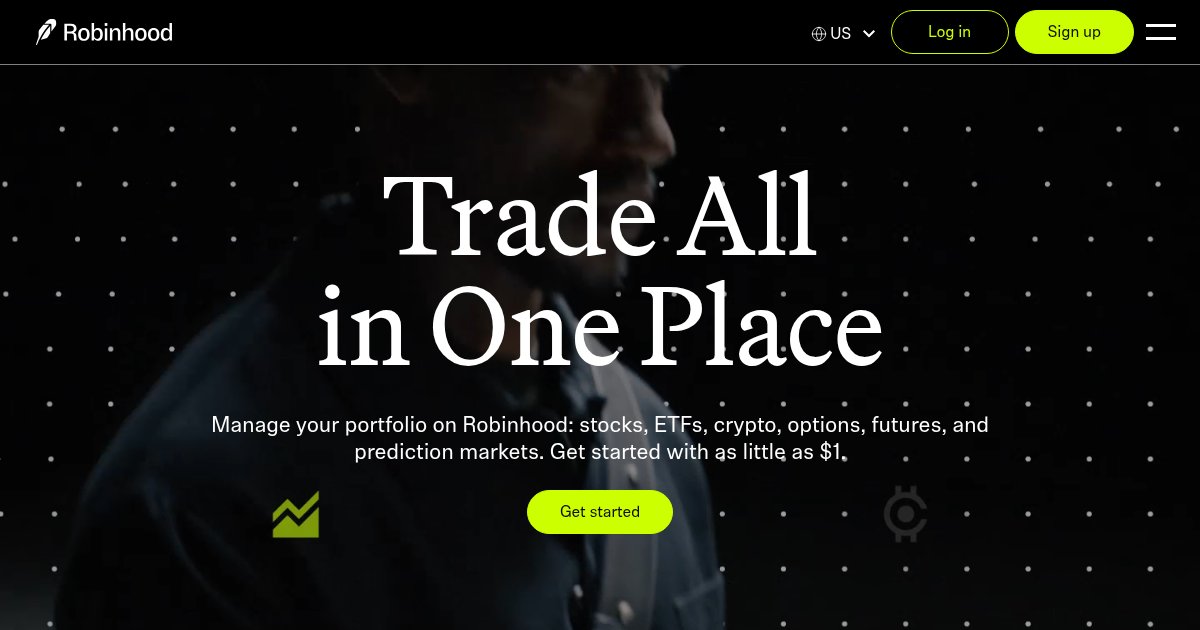 Capture d'écran de Robinhood Agentic Trading