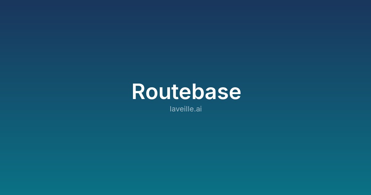 Capture d'écran de Routebase