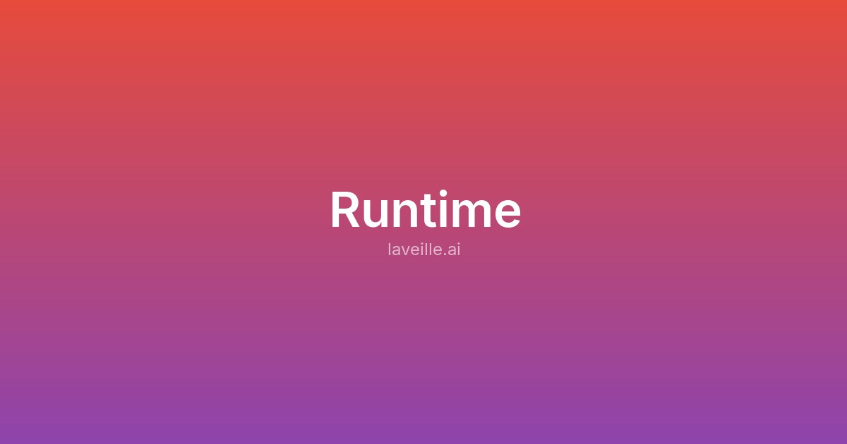 Capture d'écran de Runtime