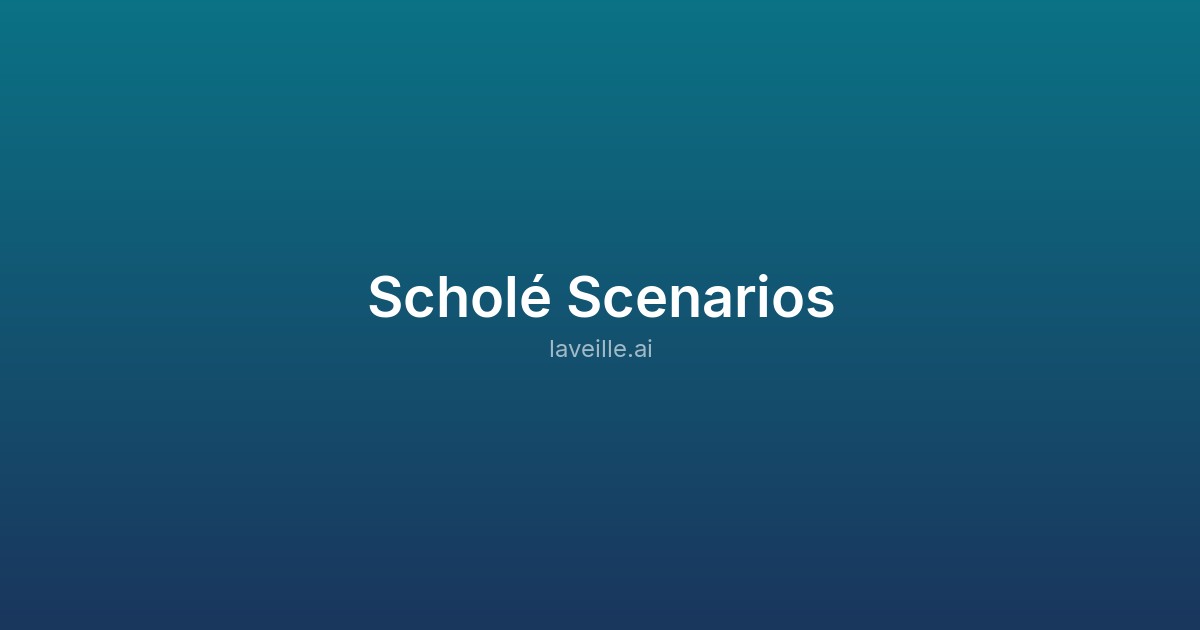 Capture d'écran de Scholé Scenarios
