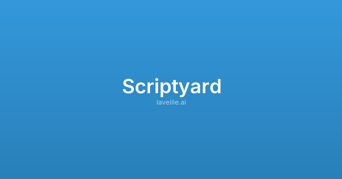 Capture d'écran de Scriptyard
