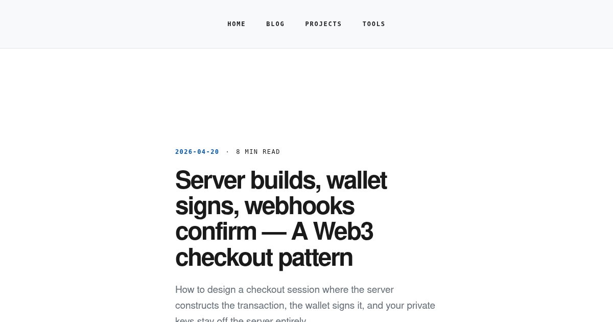 Capture d ecran de Server builds, wallet signs