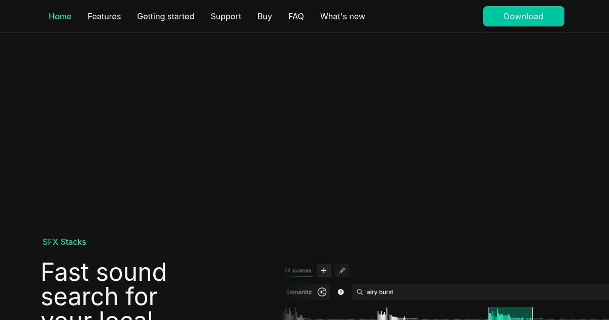 Capture d ecran de SFX Stacks