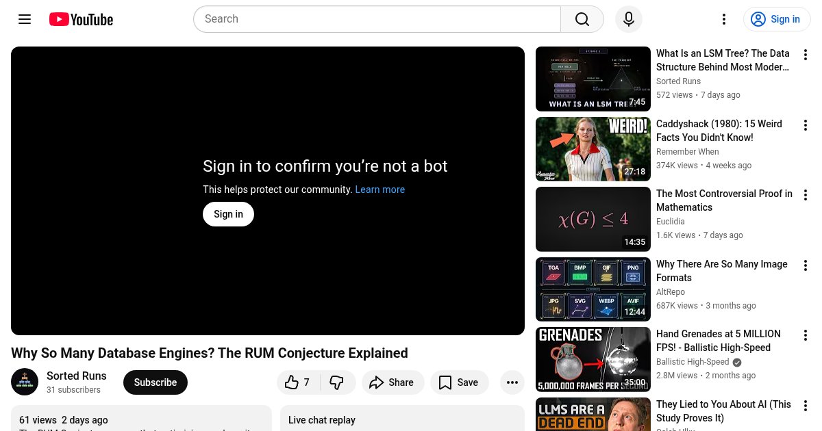 Capture d ecran de The RUM Conjecture Explained [video]