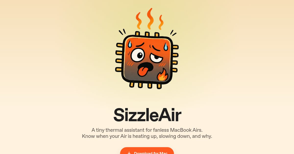 Capture d'écran de SizzleAir