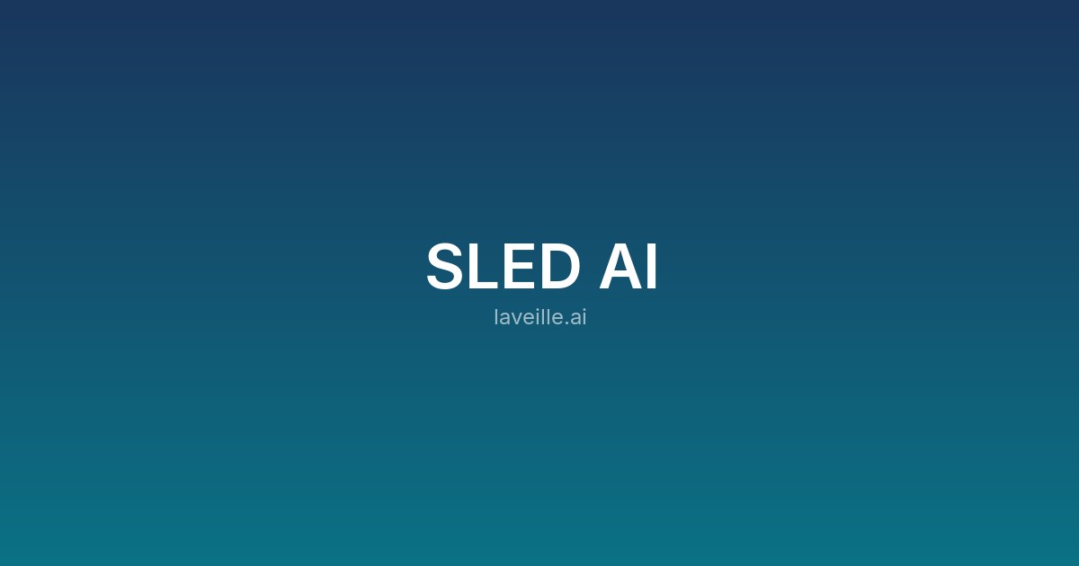 Capture d'écran de SLED AI