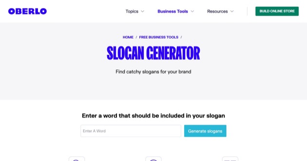 Capture d'écran de Slogan Generator