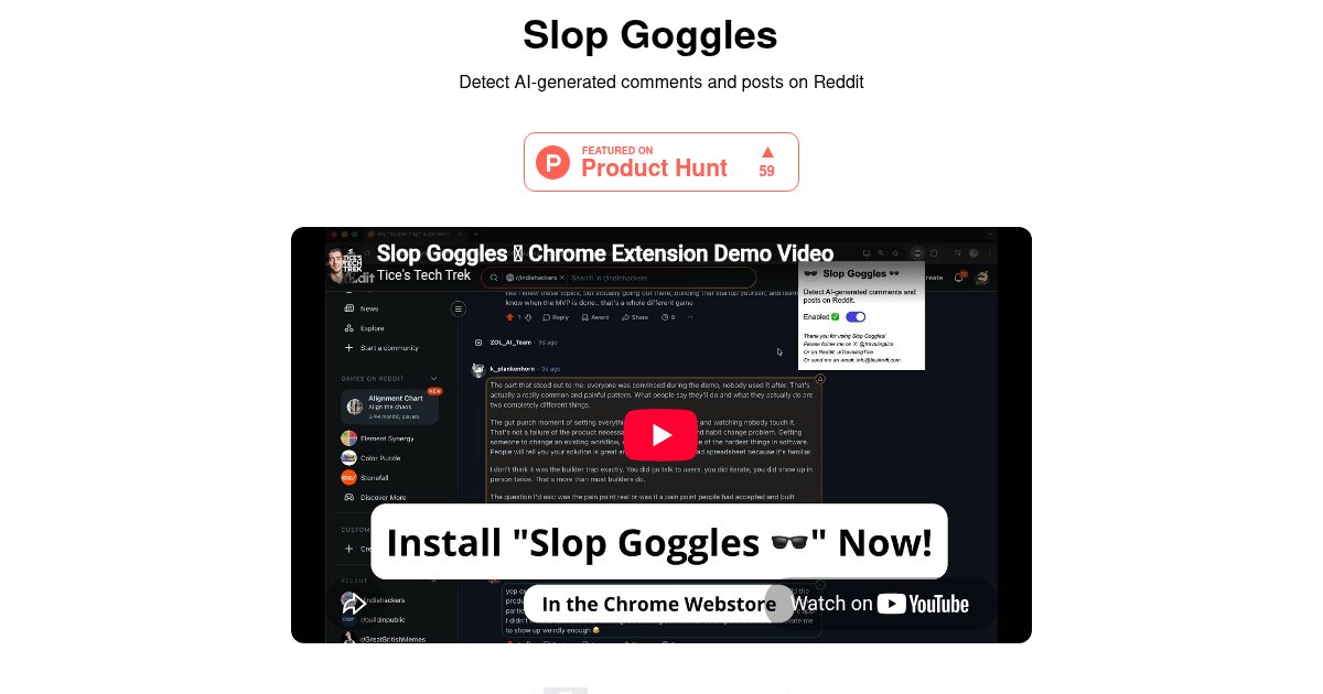 Capture d'écran de Slop Goggles