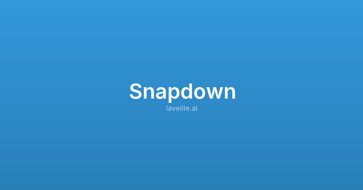 Capture d'écran de Snapdown