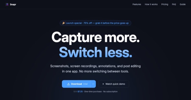 Capture d'écran de Snapr