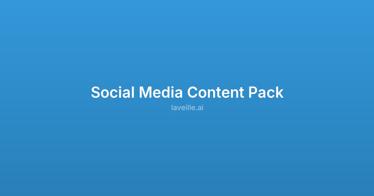 Capture d'écran de Social Media Content Pack