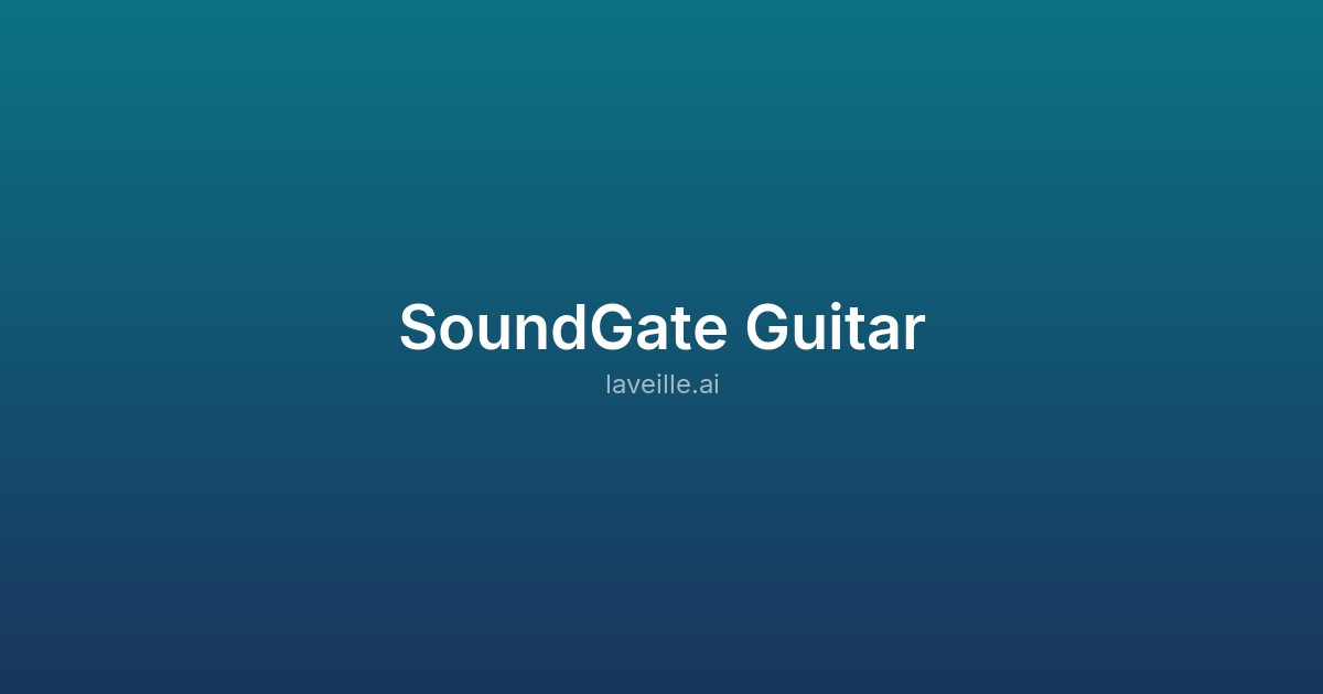 Capture d'écran de SoundGate Guitar
