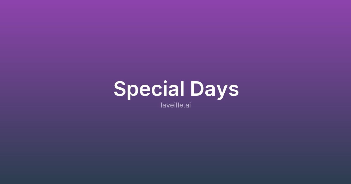 Capture d'écran de Special Days