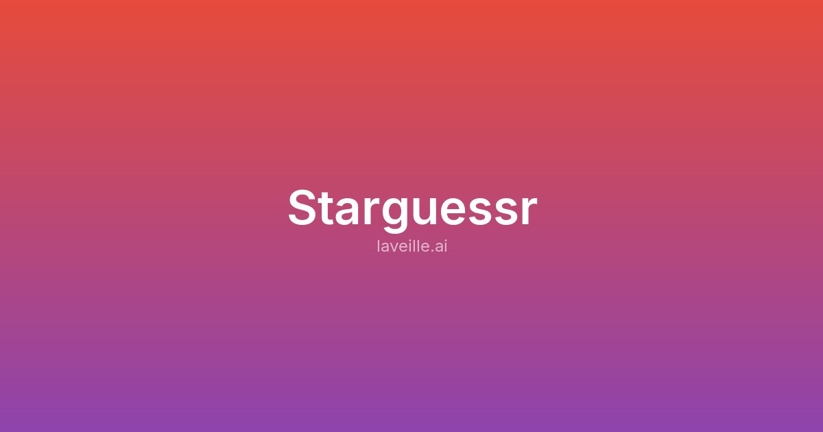 Capture d'écran de Starguessr