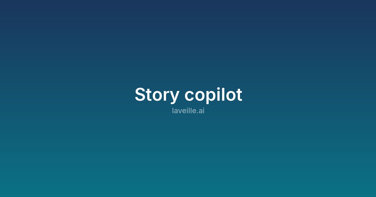 Capture d'écran de Story copilot