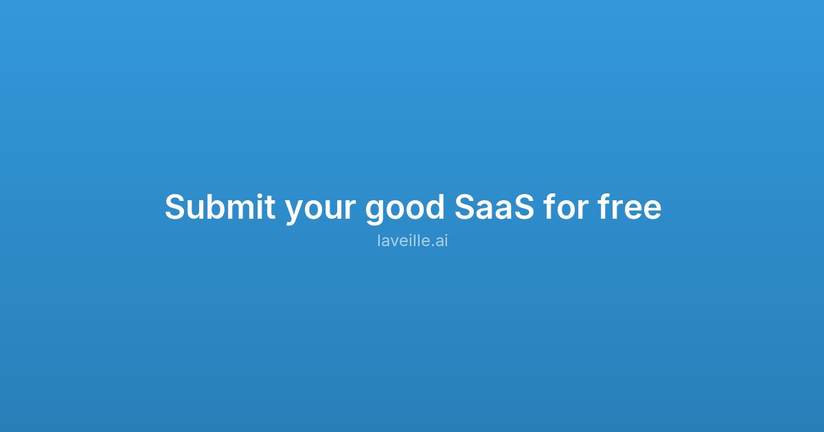 Capture d'écran de Submit your good SaaS for free