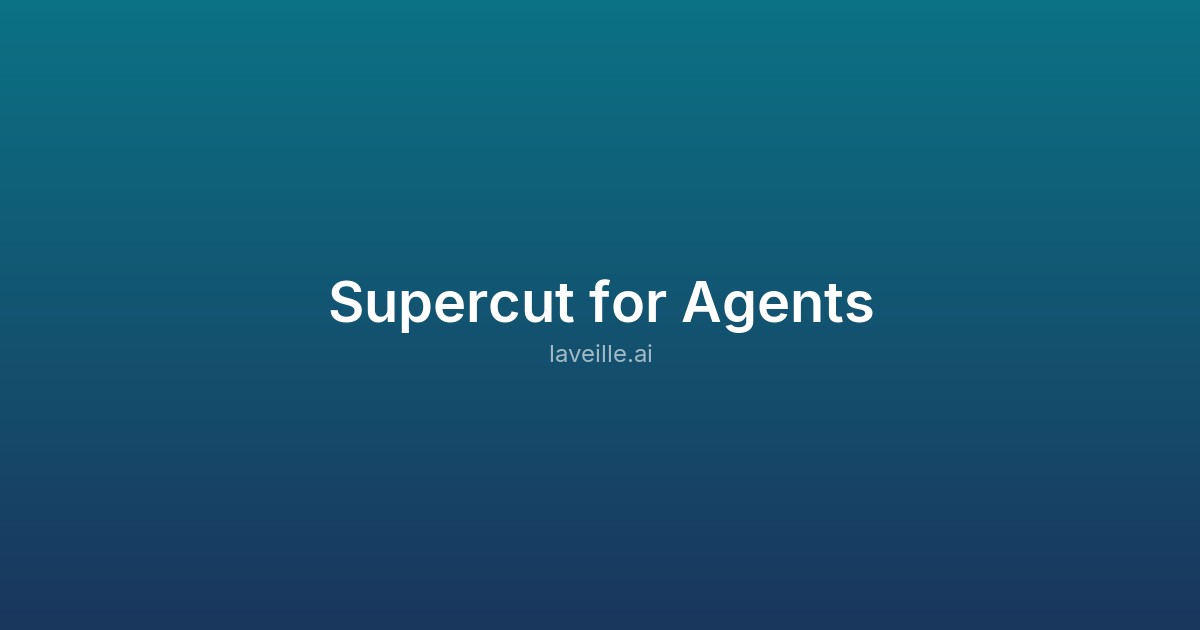 Capture d'écran de Supercut for Agents