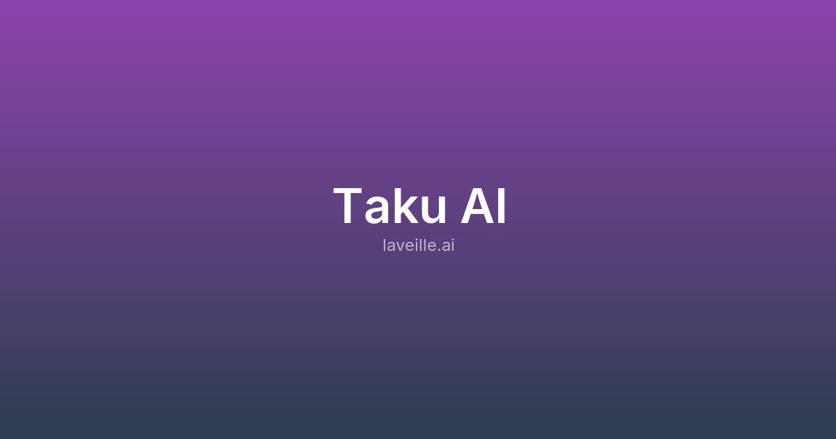 Capture d'écran de Taku AI