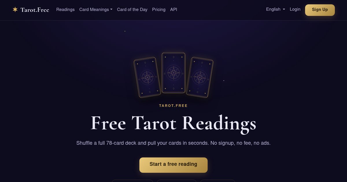Capture d'écran de Tarot.free