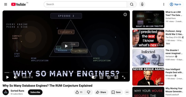 Capture d'écran de The RUM Conjecture Explained [video]