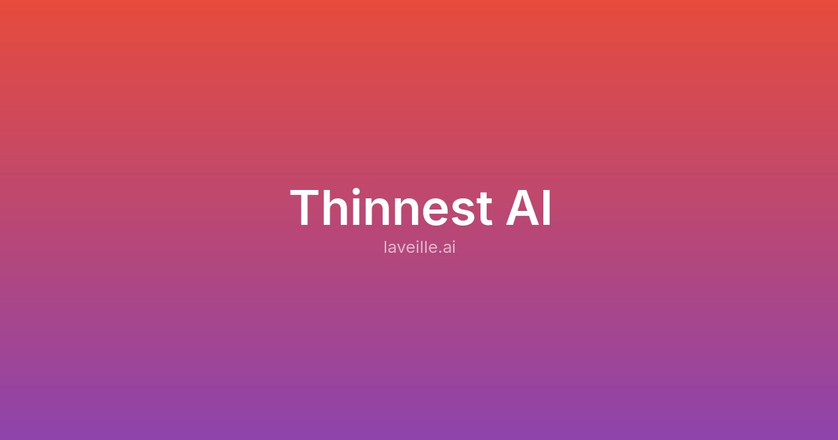 Capture d'écran de Thinnest AI