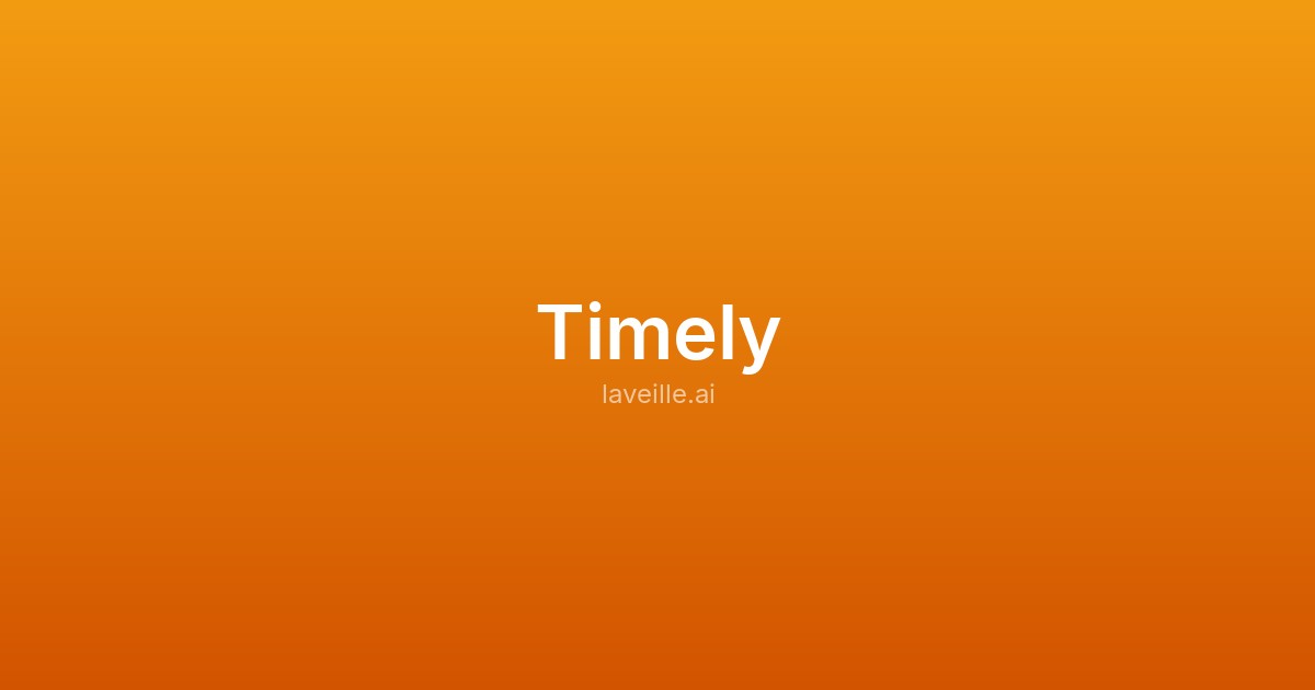 Capture d'écran de Timely