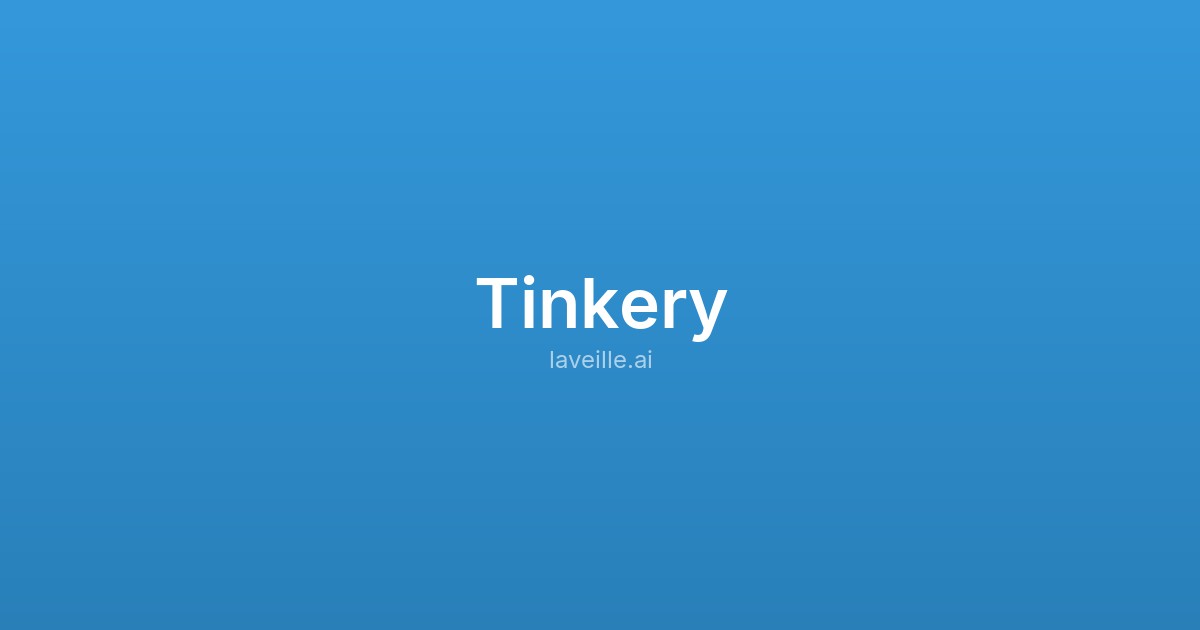 Capture d'écran de Tinkery