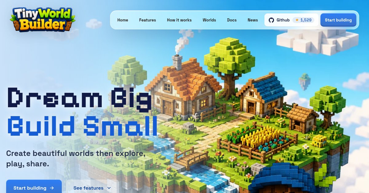 Capture d'écran de Tiny World Builder