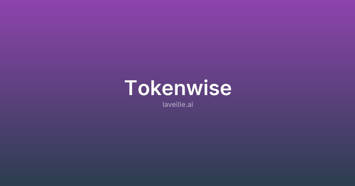 Capture d'écran de Tokenwise