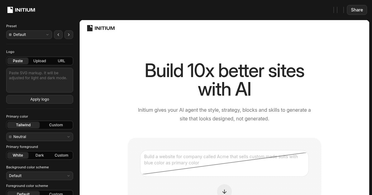 Capture d'écran de Tools and skills to build better sites with AI