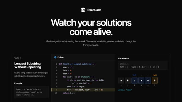 Capture d'écran de TraceCode