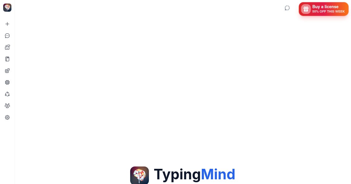 Capture d'écran de TypingMind