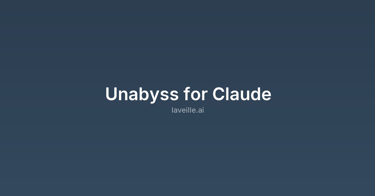 Capture d'écran de Unabyss for Claude