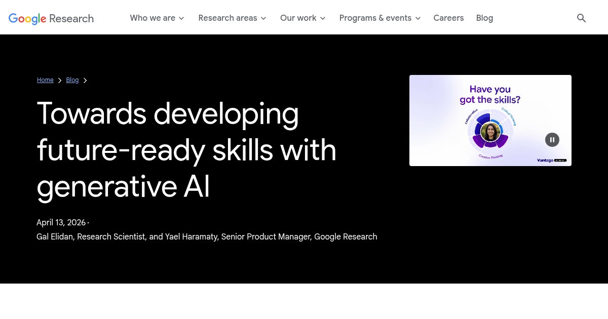 Capture d ecran de Vantage in Google Labs