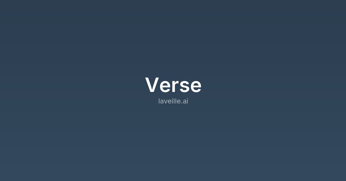 Capture d'écran de Verse
