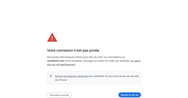 Capture d'écran de Vertai Technology