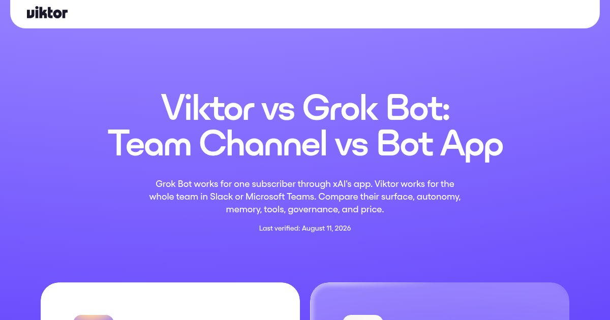 Capture d'écran de Viktor for Microsoft Teams