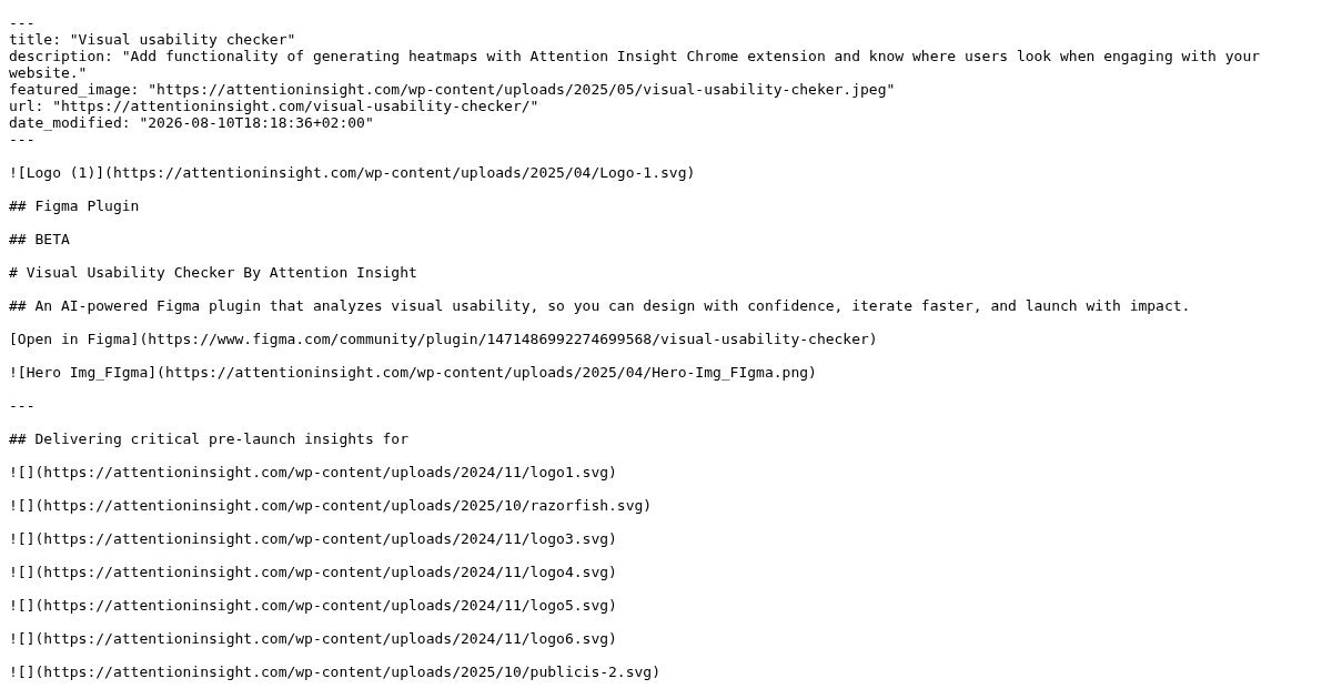 Capture d'écran de Visual Usability Checker