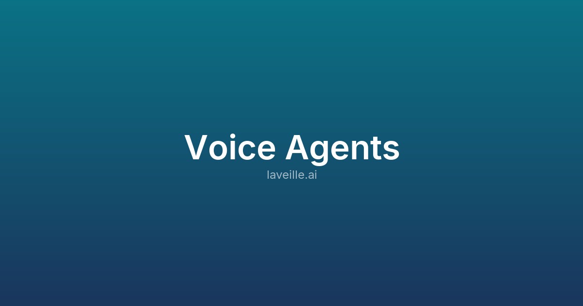 Capture d'écran de Voice Agents