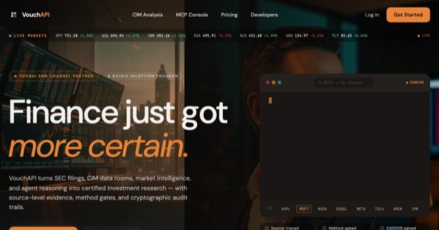 Capture d'écran de Vouch API