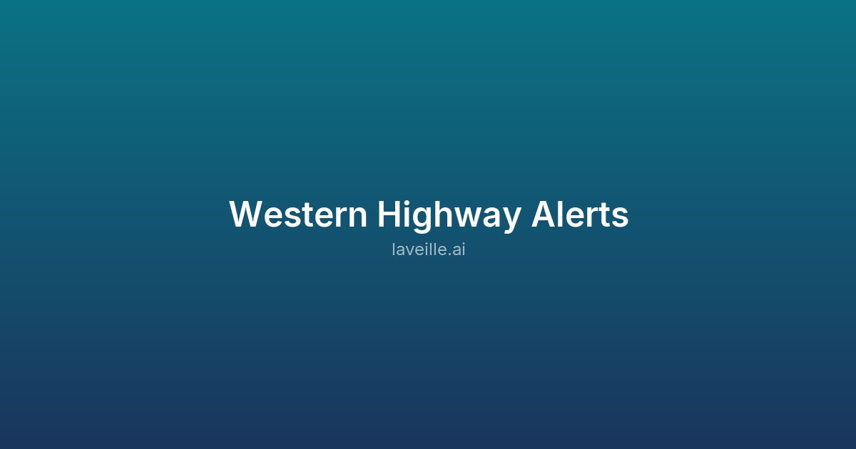 Capture d'écran de Western Highway Alerts