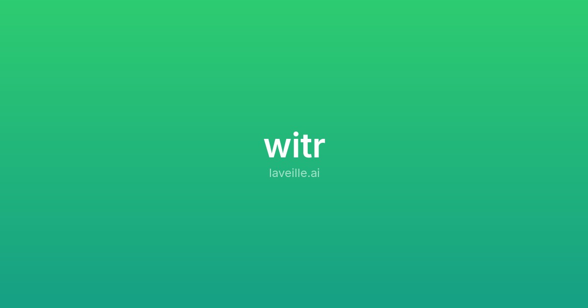 Capture d'écran de witr