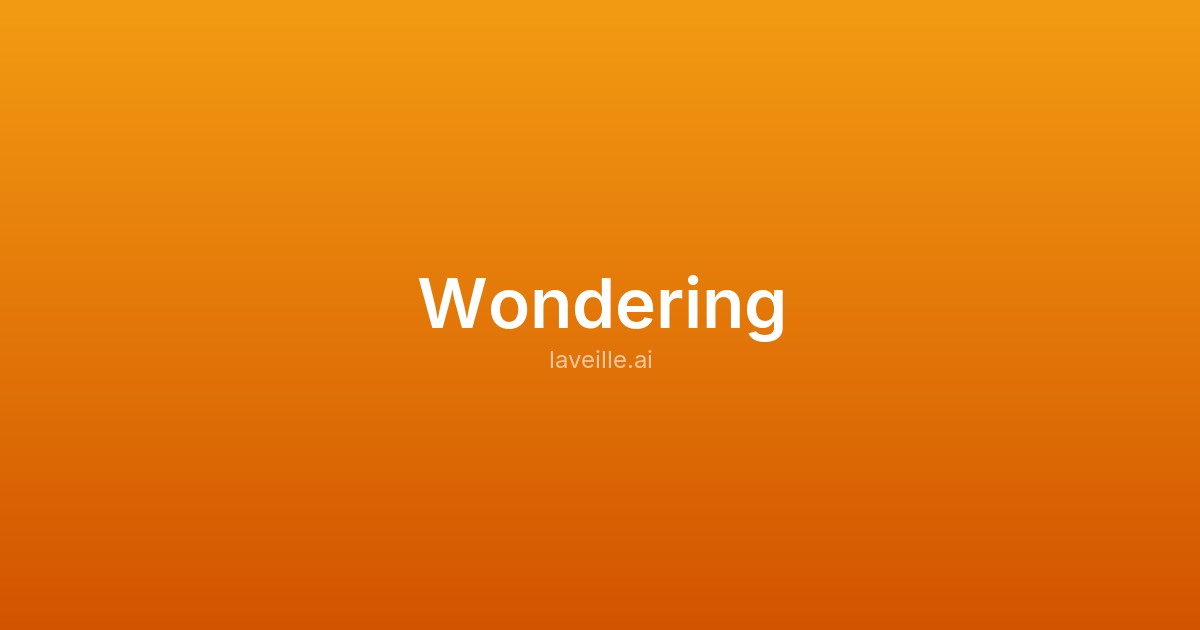Capture d'écran de Wondering
