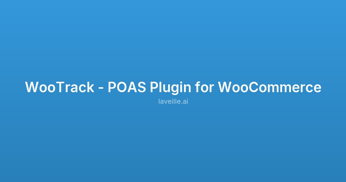 Capture d'écran de WooTrack - POAS Plugin for WooCommerce