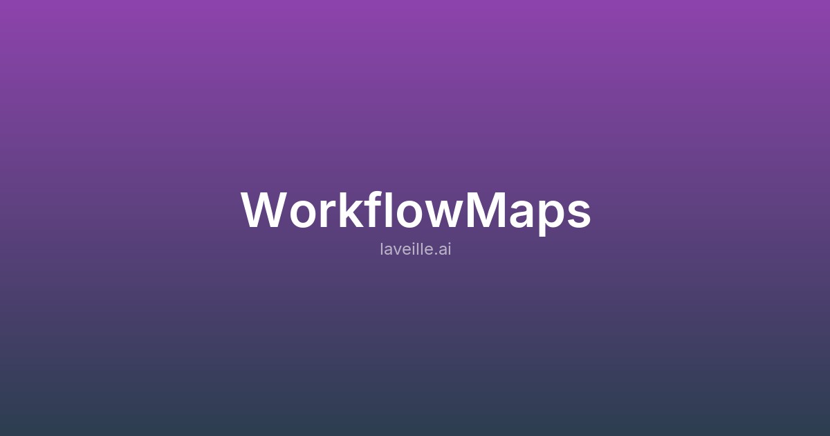 Capture d'écran de WorkflowMaps