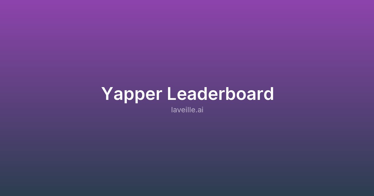 Capture d'écran de Yapper Leaderboard